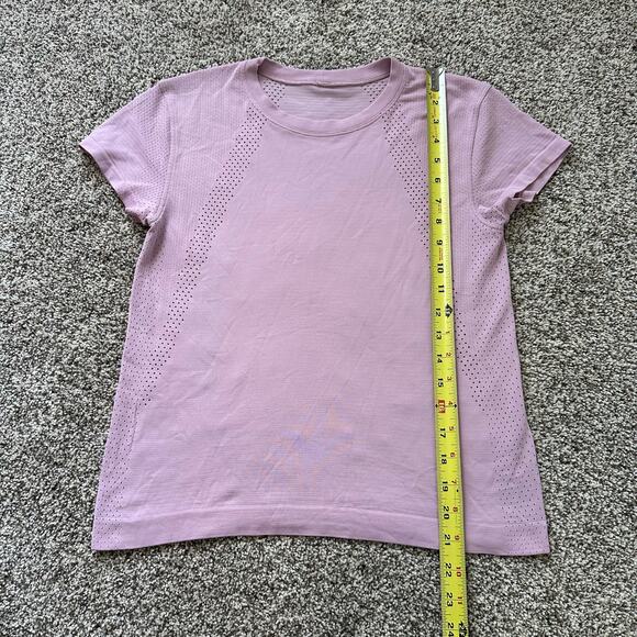 Lululemon Swiftly Tech light pink short-sleeve crewneck tee size 4 - Picture 9 of 11